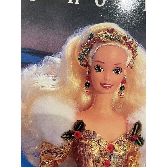 Happy Holidays 1994 Barbie Doll Special Edition-New in box-box misprint error - Picture 5 of 6